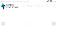 Tablet Screenshot of lumoseducation.com